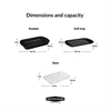 Dimensions of the three-piece cooking set
