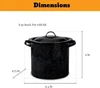 Eight-quart stockpot dimensions