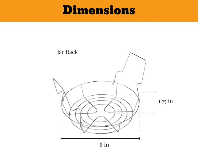 Small-batch canning rack dimensions