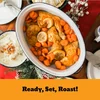 Chicken and vegetables in the white roaster
